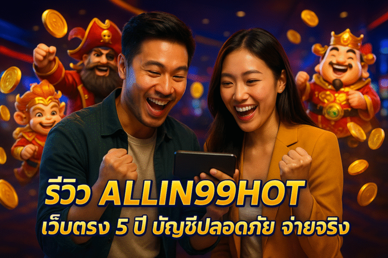 รีวิว ALLIN99HOT เว็บตรง 5 ปี บัญชีปลอดภัย จ่ายจริง