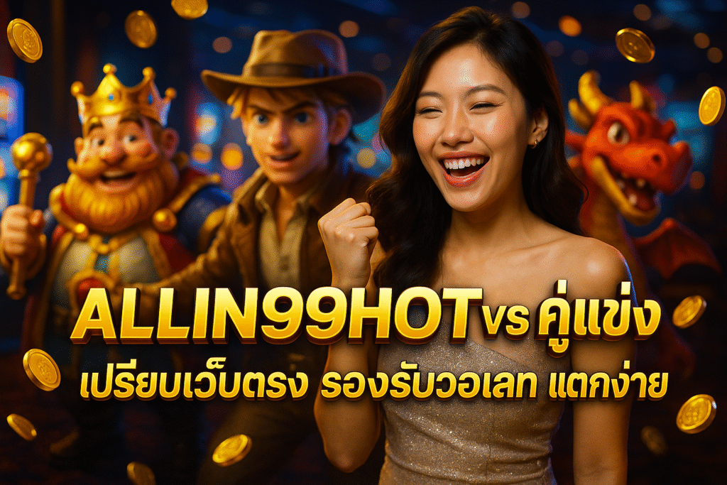 ALLIN99HOT vs คู่แข่ง เปรียบเว็บตรง รองรับวอเลท แตกง่าย