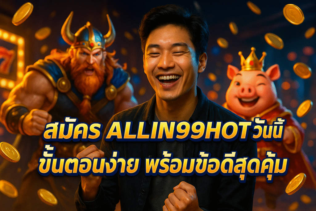 สมัคร ALLIN99HOT วันนี้ ขั้นตอนง่าย พร้อมข้อดีสุดคุ้ม