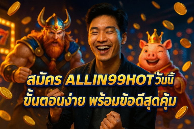 สมัคร ALLIN99HOT วันนี้ ขั้นตอนง่าย พร้อมข้อดีสุดคุ้ม