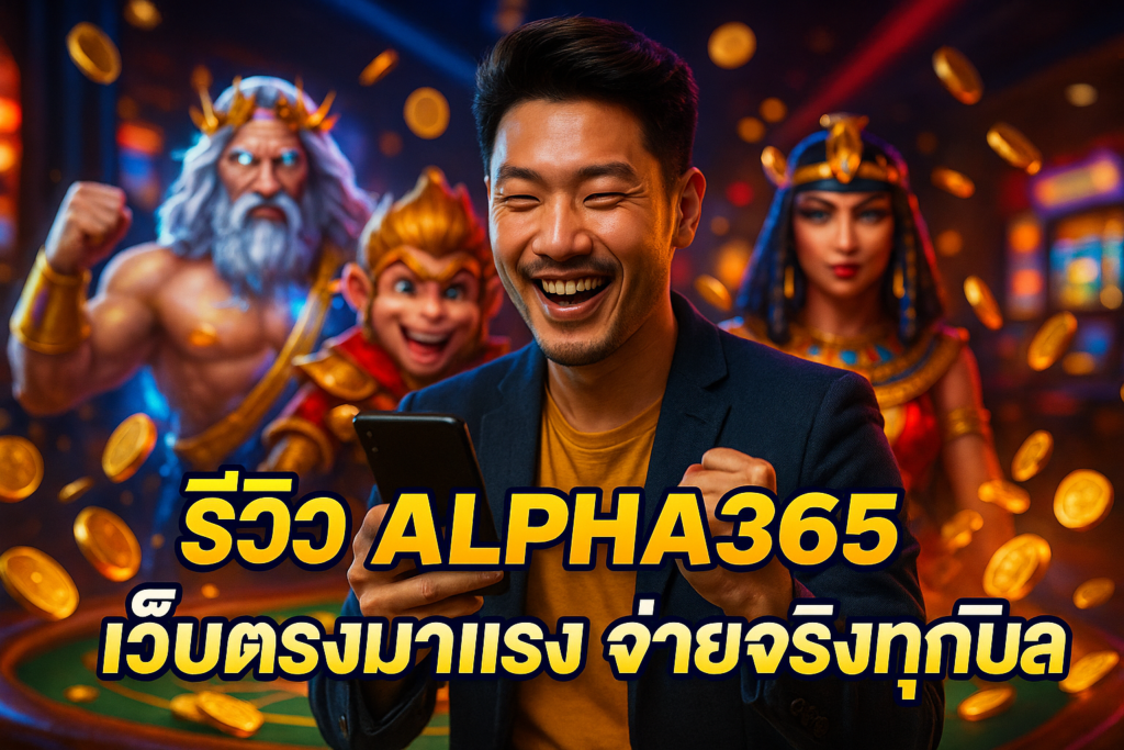 รีวิว ALPHA365 เว็บตรงมาแรง จ่ายจริงทุกบิล